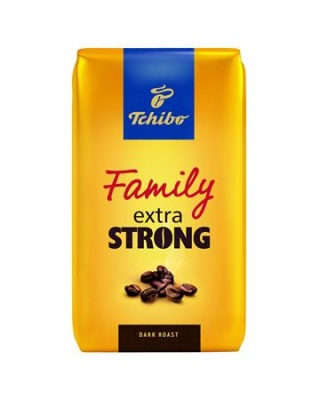 Kávé, pörkölt, szemes, 1000 g, TCHIBO "Family Extra Strong"