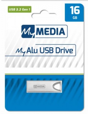 Pendrive, 16GB, USB 3.2 Gen1, alumínium ház, MYMEDIA "Alu" (by VERBATIM)