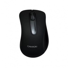 Egér, vezeték nélküli, optikai, USB, CANYON "MW-2", fekete
