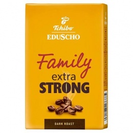 Kávé, pörkölt, őrölt, 250 g, TCHIBO "Family Extra Strong"