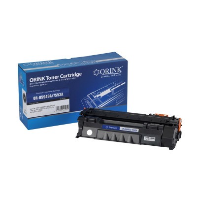 Lézertoner kompatibilis Hp Q5949A/Q7553A/CRG715  fekete ORINK
